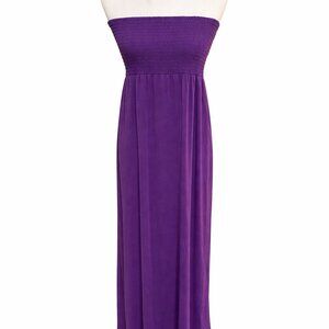 Zenana Outfitters, purple strapless dress. Large.